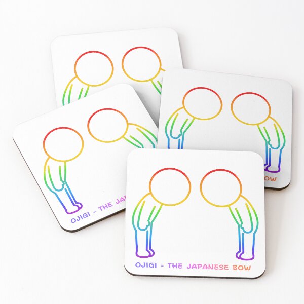 Item preview, Ojigi Japanese Bowing Etiquette - Rainbow Pride Culture Pictogram designed and sold by japan-picto.