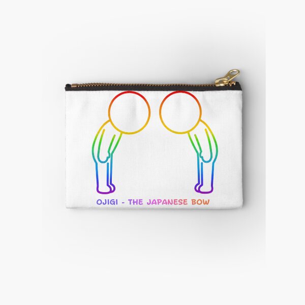 Item preview, Ojigi Japanese Bowing Etiquette - Rainbow Pride Culture Pictogram designed and sold by japan-picto.