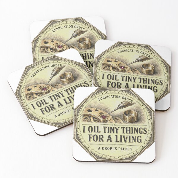Item preview, I Oil Tiny Things For A Living Watchmaker Profession Badge designed and sold by BoosterShop.