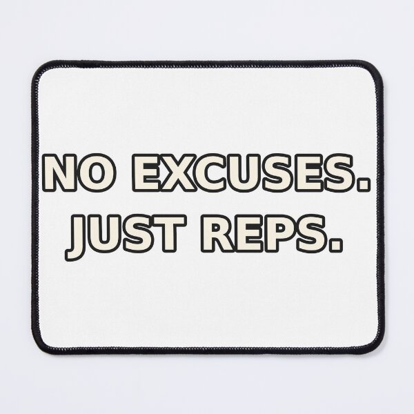 Item preview, No Excuses Just Reps Gym T-Shirt | Workout Motivation Gift designed and sold by DripyDesigns.