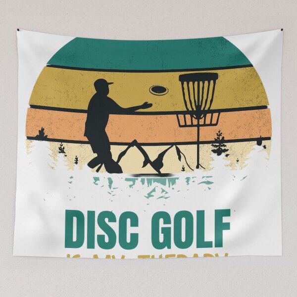 Item preview, Disc Golf is My Therapy Retro Sunset Player Graphic designed and sold by VISIONSTURME.
