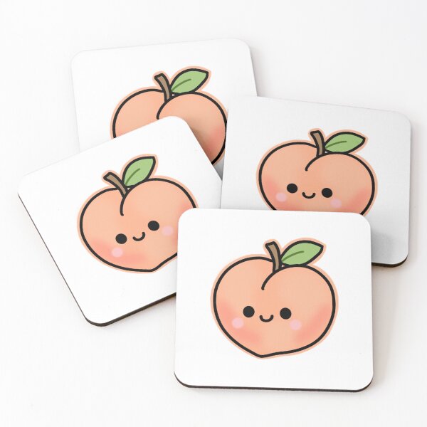 Item preview, Just Peachy - Happy Fruit Gift Art designed and sold by soaddigitalstudios.