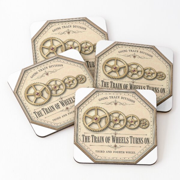 Item preview, The Train Of Wheels Turns On Wheelwork Badge designed and sold by BoosterShop.