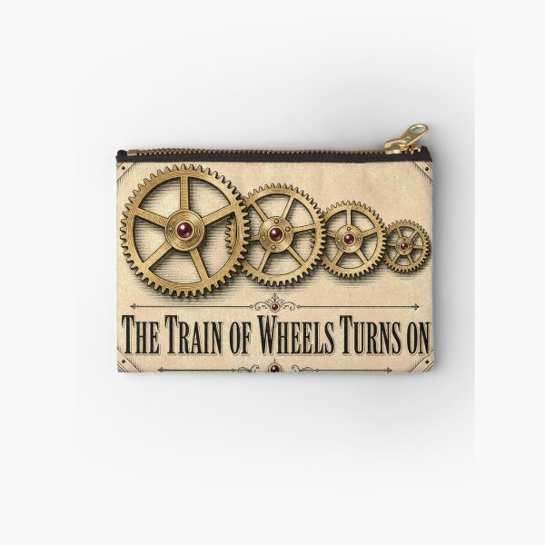 Item preview, The Train Of Wheels Turns On Wheelwork Badge designed and sold by BoosterShop.