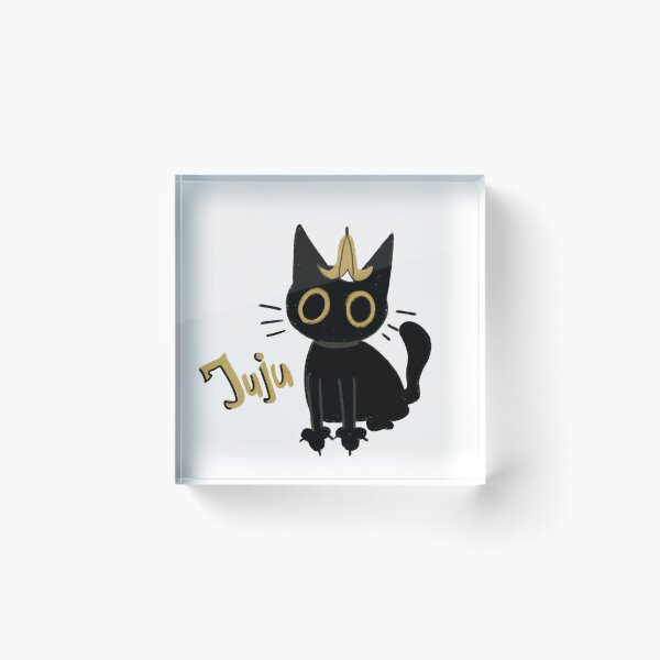 Item preview, Juju Black Cat Banana Hat Illustration designed and sold by Marceljona.