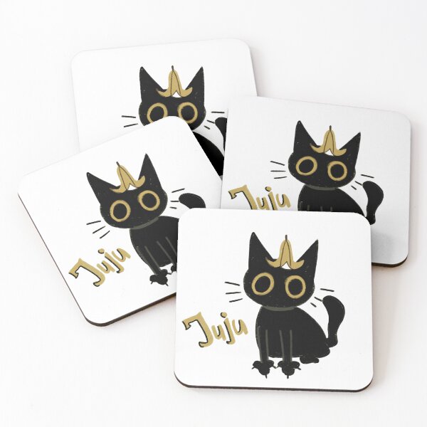 Item preview, Juju Black Cat Banana Hat Illustration designed and sold by Marceljona.