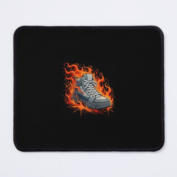 Item preview, Flaming Sneaker Street Art T-Shirt | Fire Kicks Graphic Tee designed and sold by DripyDesigns.