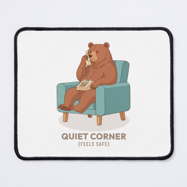 Item preview, Cozy Bear Dialing Landline Telephone Vintage Aesthetic designed and sold by COZY VINTAGE animal.