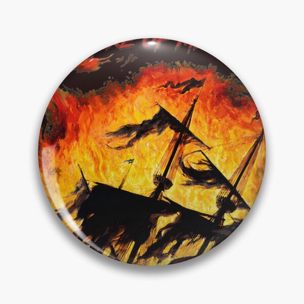 Item preview, Savatage The Wake of Magellan Burning Ship Art designed and sold by drawfreak.