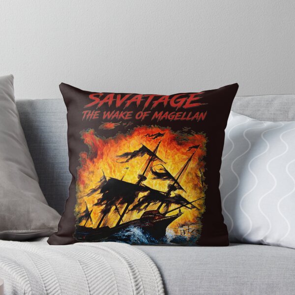 Item preview, Savatage The Wake of Magellan Burning Ship Art designed and sold by drawfreak.