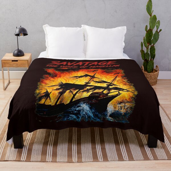 Item preview, Savatage The Wake of Magellan Burning Ship Art designed and sold by drawfreak.