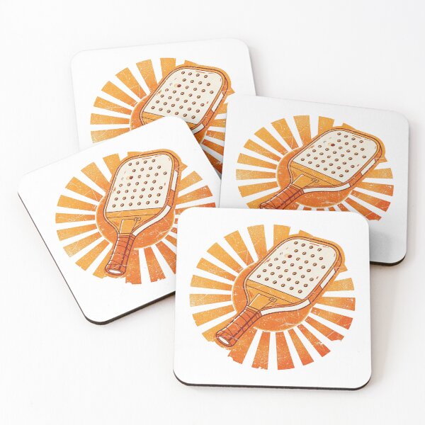 Item preview, Retro Pickleball Paddle Minimalist Sunset Sport Graphic designed and sold by VISIONSTURME.