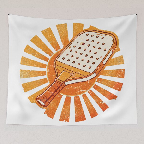 Item preview, Retro Pickleball Paddle Minimalist Sunset Sport Graphic designed and sold by VISIONSTURME.
