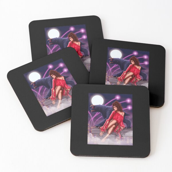 Item preview, Retro Synthwave Beast and Woman Graphic designed and sold by MichelleDayleys.