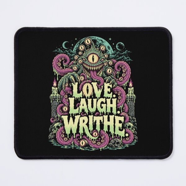 Item preview, Love. Laugh. Writhe. – Eldritch Horror Inspiration designed and sold by ChickenFund.