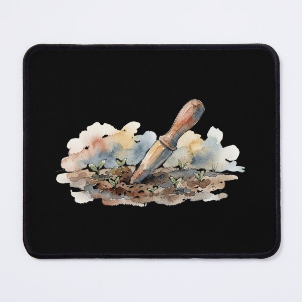 Item preview, Watercolor Garden Trowel Planting Tiny Sprouts designed and sold by bvdesignart.