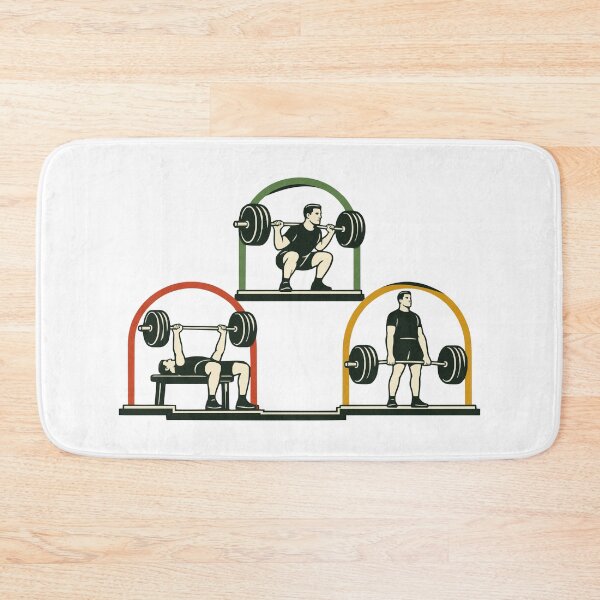 Item preview, Powerlifting Squat Bench and Deadlift in Motion designed and sold by ninov94.