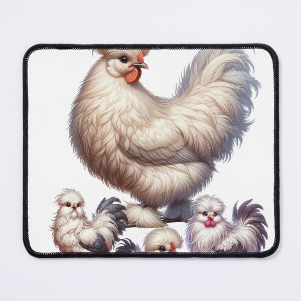 Item preview, Silkie Chicken Family Fluffy Hen and Chicks Graphic designed and sold by VISIONSTURME.