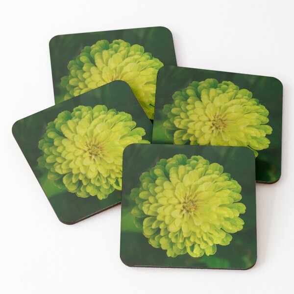 Item preview, Envy Zinnia Bloom 1x1 designed and sold by PhotoArtbyGrace.