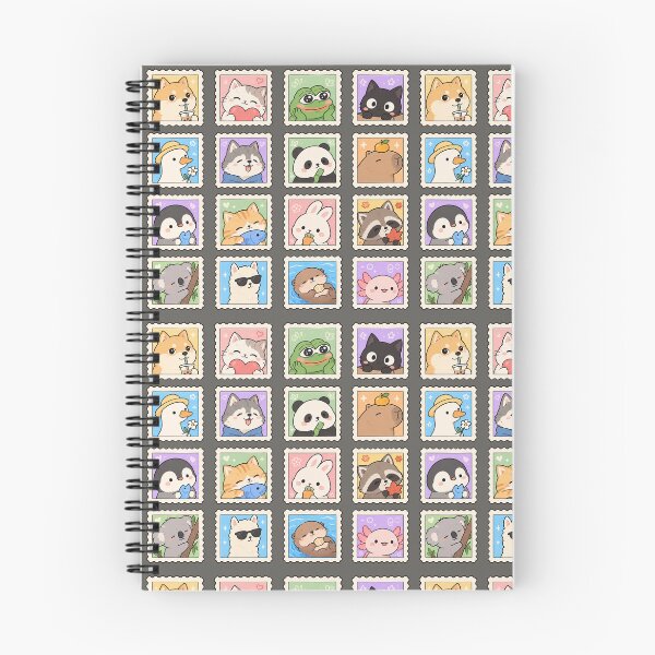 Item preview, Cute Kawaii Animal Stamp Collection – Pastel Chibi Animals Sticker Sheet designed and sold by StickerJas.