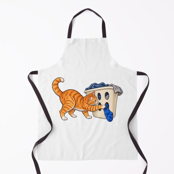 Item preview, Orange Cat Steals a Sock from the Basket designed and sold by ninov94.