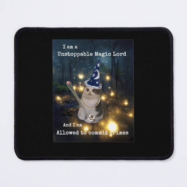 Item preview, Funny Wizard Cat Meme Magic Lord designed and sold by MichelleDayleys.