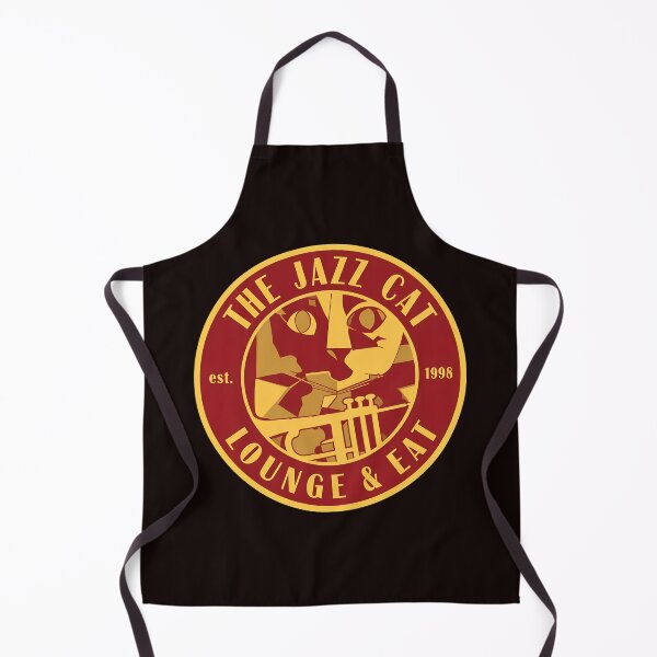 Item preview, Jazz Cat Lounge Bar Retro Emblem designed and sold by MouDesignArt.