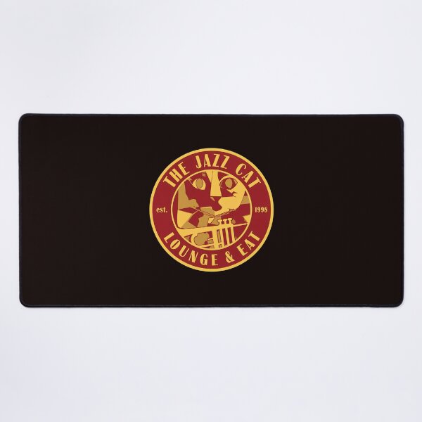Item preview, Jazz Cat Lounge Bar Retro Emblem designed and sold by MouDesignArt.
