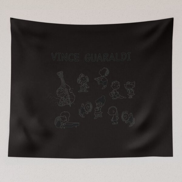 Item preview, Vince Guaraldi Jazz Music Illustration Art designed and sold by MouDesignArt.