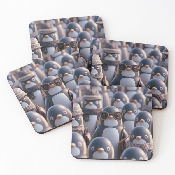 Item preview, Stylized Penguin Crowds designed and sold by baksuart.