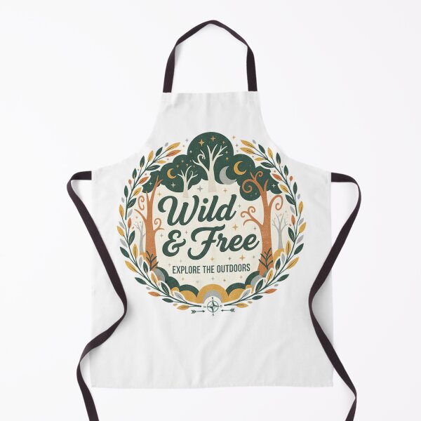 Item preview, Wild And Free Explore The Outdoors Folk Forest Compass Design designed and sold by cannsuh.