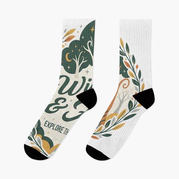 Item preview, Wild And Free Explore The Outdoors Folk Forest Compass Design designed and sold by cannsuh.