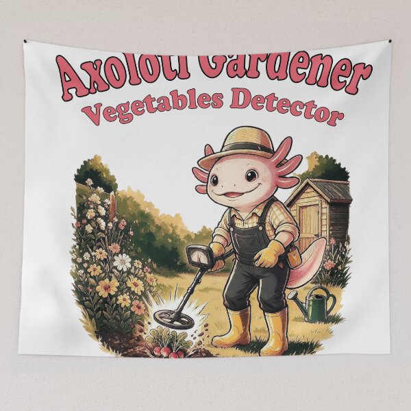 Item preview, Axolotl Gardener Vegetables Detector Funny designed and sold by VISIONSTURME.