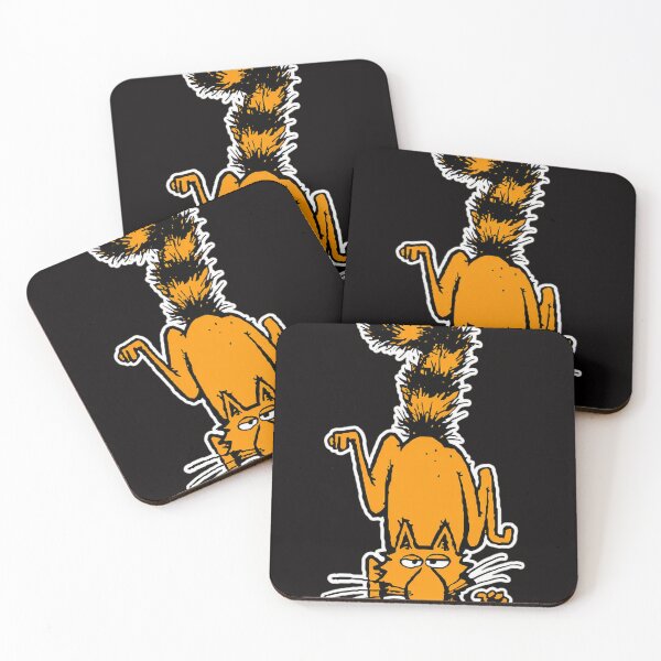 Item preview, Orange Feline Upside Down designed and sold by Hector-Studio.