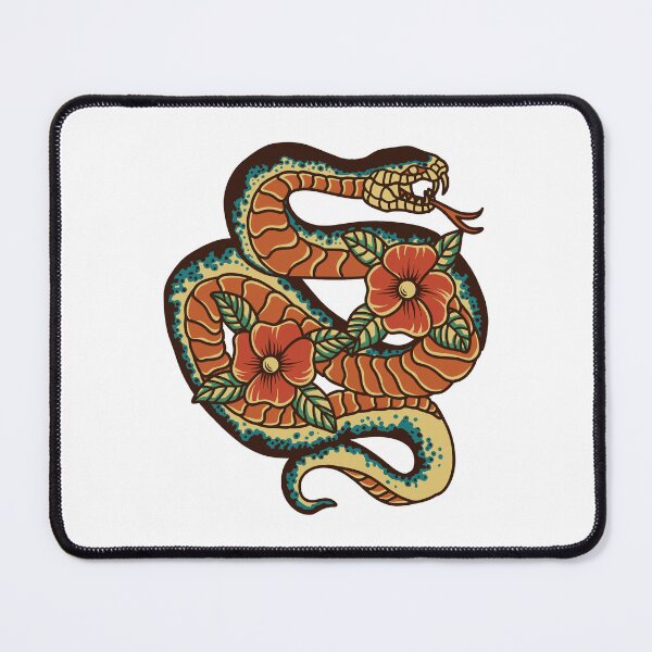 Item preview, Snake and Flowers designed and sold by the-craft-shop.