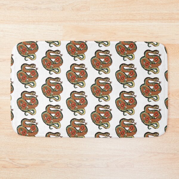 Item preview, Snake and Flowers designed and sold by the-craft-shop.