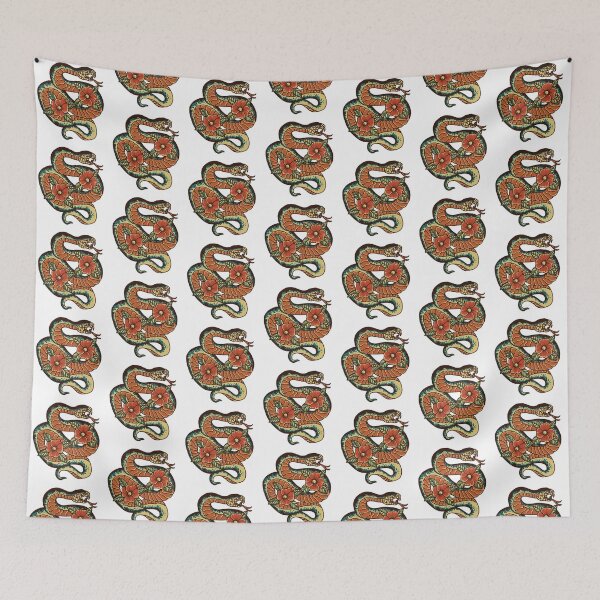 Item preview, Snake and Flowers designed and sold by the-craft-shop.