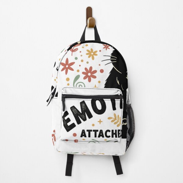 Item preview, Emotionally Attached To My Cat Funny Black Cat Floral Design designed and sold by cannsuh.