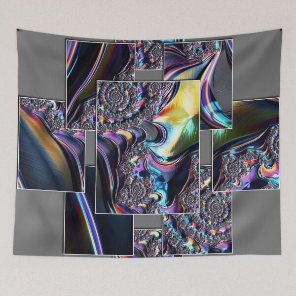Item preview, Iridescent Fractal Wave Multi-Panel designed and sold by KingsArtworx 2.