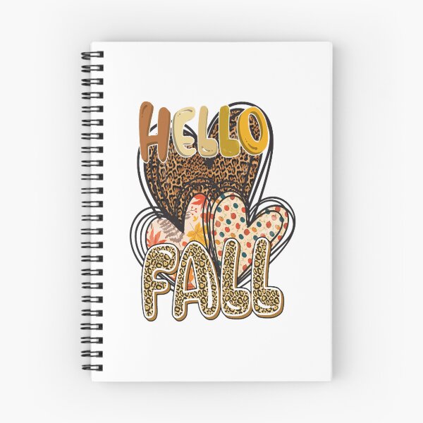 Item preview, Cute Hello Fall Leopard Print Heart Autumn Graphic designed and sold by BrielleKreiger.