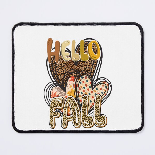 Item preview, Cute Hello Fall Leopard Print Heart Autumn Graphic designed and sold by BrielleKreiger.