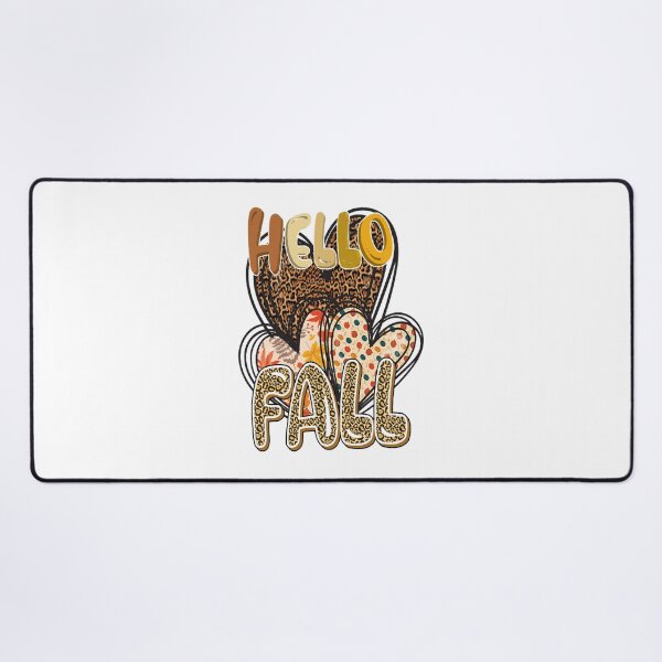 Item preview, Cute Hello Fall Leopard Print Heart Autumn Graphic designed and sold by BrielleKreiger.