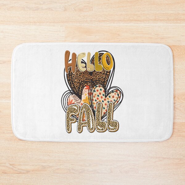 Item preview, Cute Hello Fall Leopard Print Heart Autumn Graphic designed and sold by BrielleKreiger.