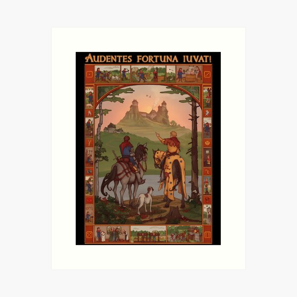 Item preview, Medieval Knights Journey Tapestry Art designed and sold by AidaWillisa.