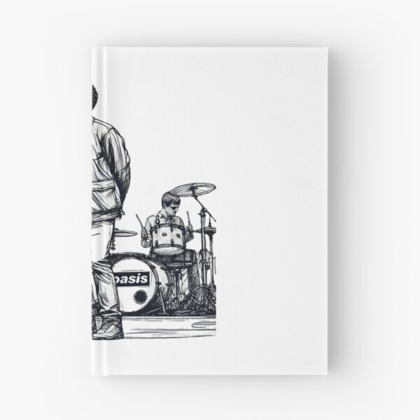 Item preview, minimalist line art of oasis performing – retro britpop band designed and sold by thamgintale22.