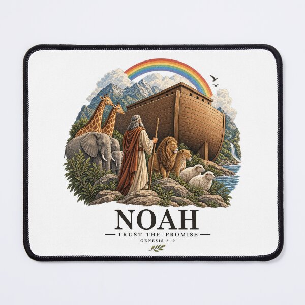 Item preview, Noah and the Ark – Christian Biblical Illustration designed and sold by BEYOND FAITH.