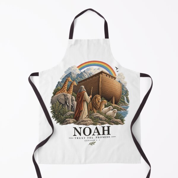 Item preview, Noah and the Ark – Christian Biblical Illustration designed and sold by BEYOND FAITH.