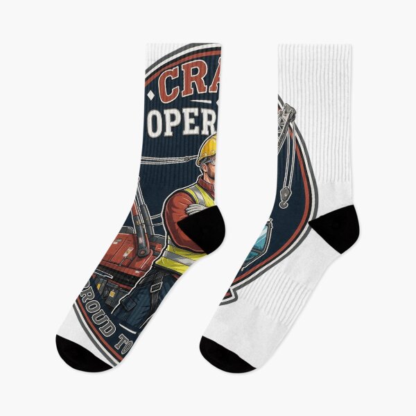 Item preview, Proud Crane Operator Construction Worker Retro Logo designed and sold by VISIONSTURME.