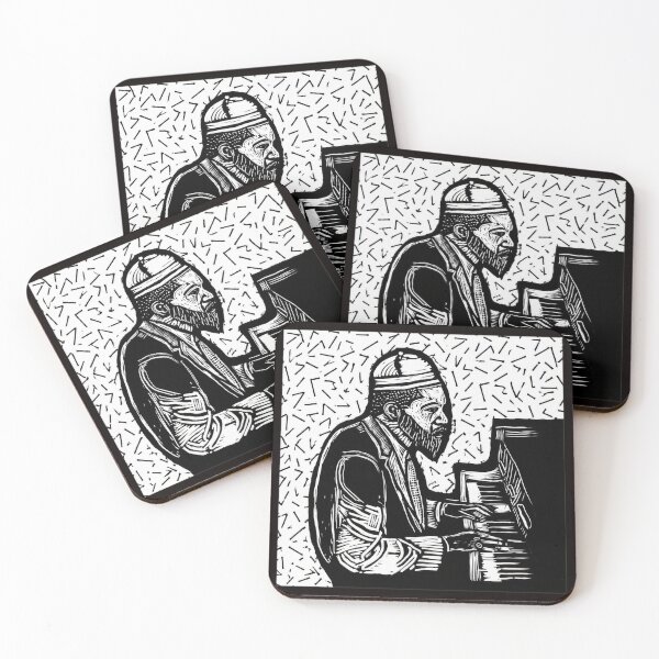 Item preview, Linocut Pianist Graphic Art designed and sold by Hector-Studio.