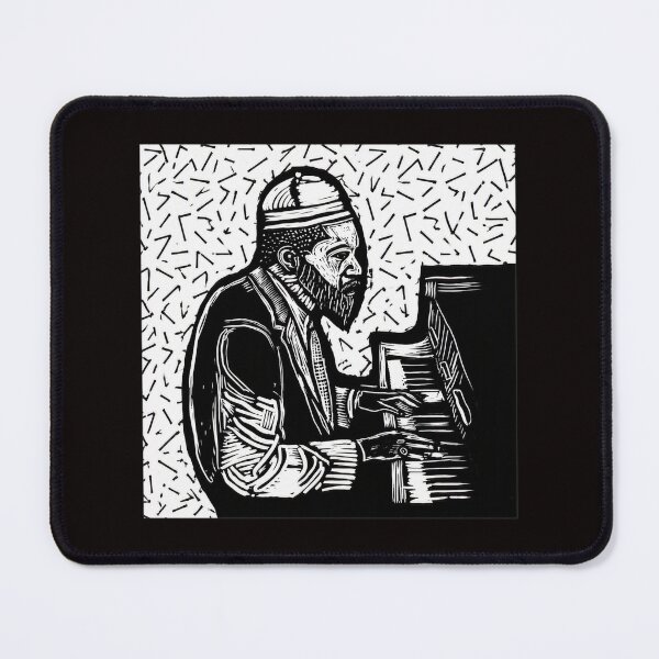 Item preview, Linocut Pianist Graphic Art designed and sold by Hector-Studio.